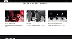 Desktop Screenshot of freiesschauspiel.de